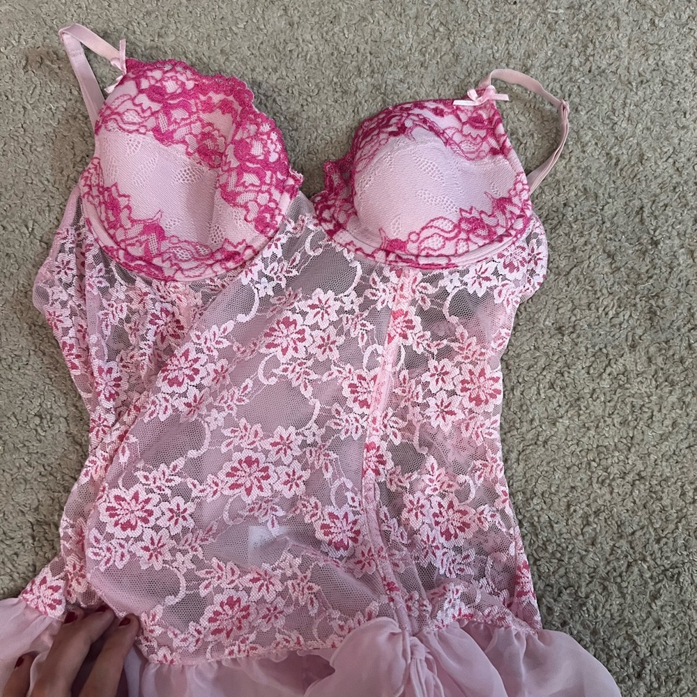 Vintage pink corset